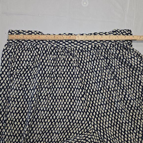 Azel Hazel Womens L Pants Crop Wide Leg Flowy Lightweight Boho Hippie Festival - Picture 8 of 16